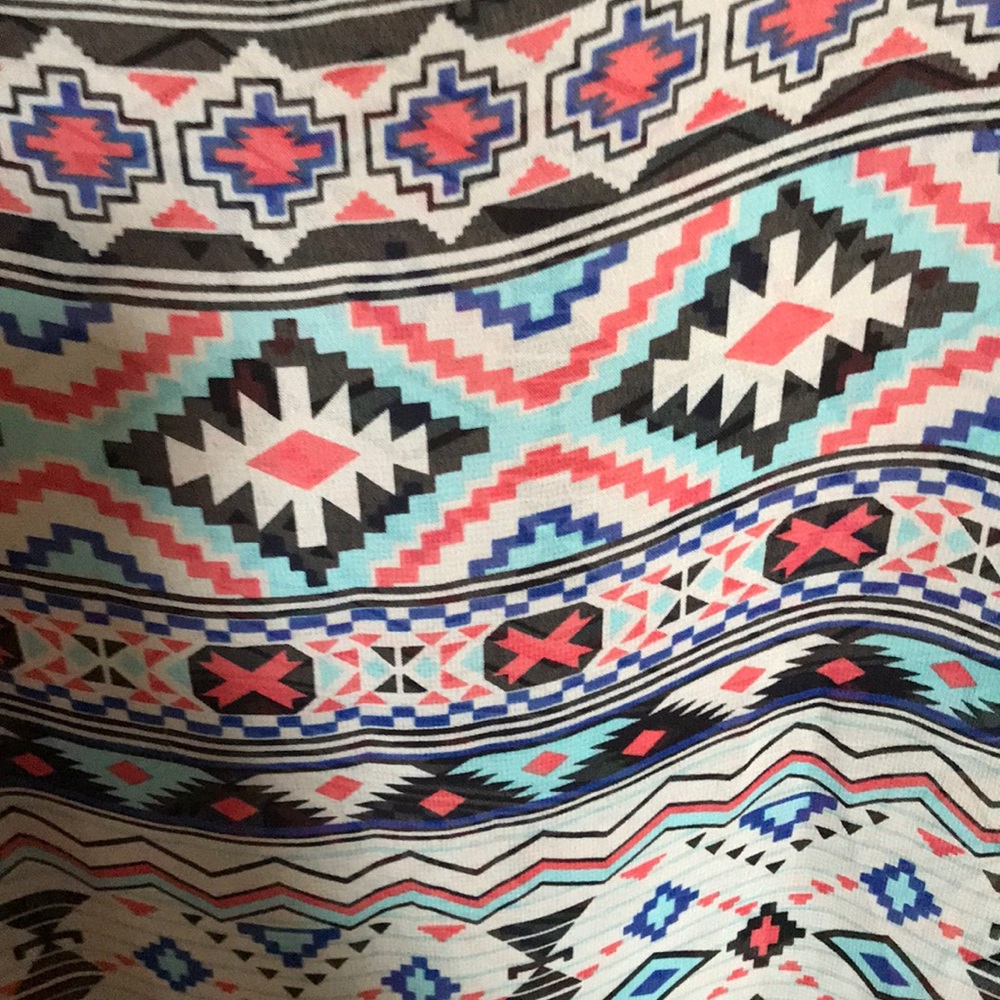 Sheer Aztec Printed Tank - Picture 2 of 2